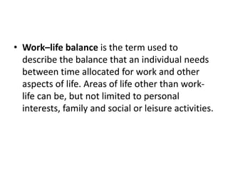 Work life balance | PPTX