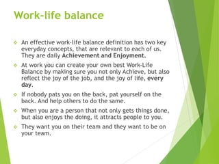 work life balance.ppt