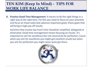 Work Life Balance | PPT