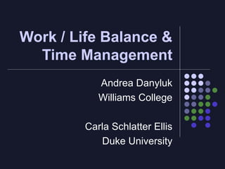 Work life balance and time management | PPT