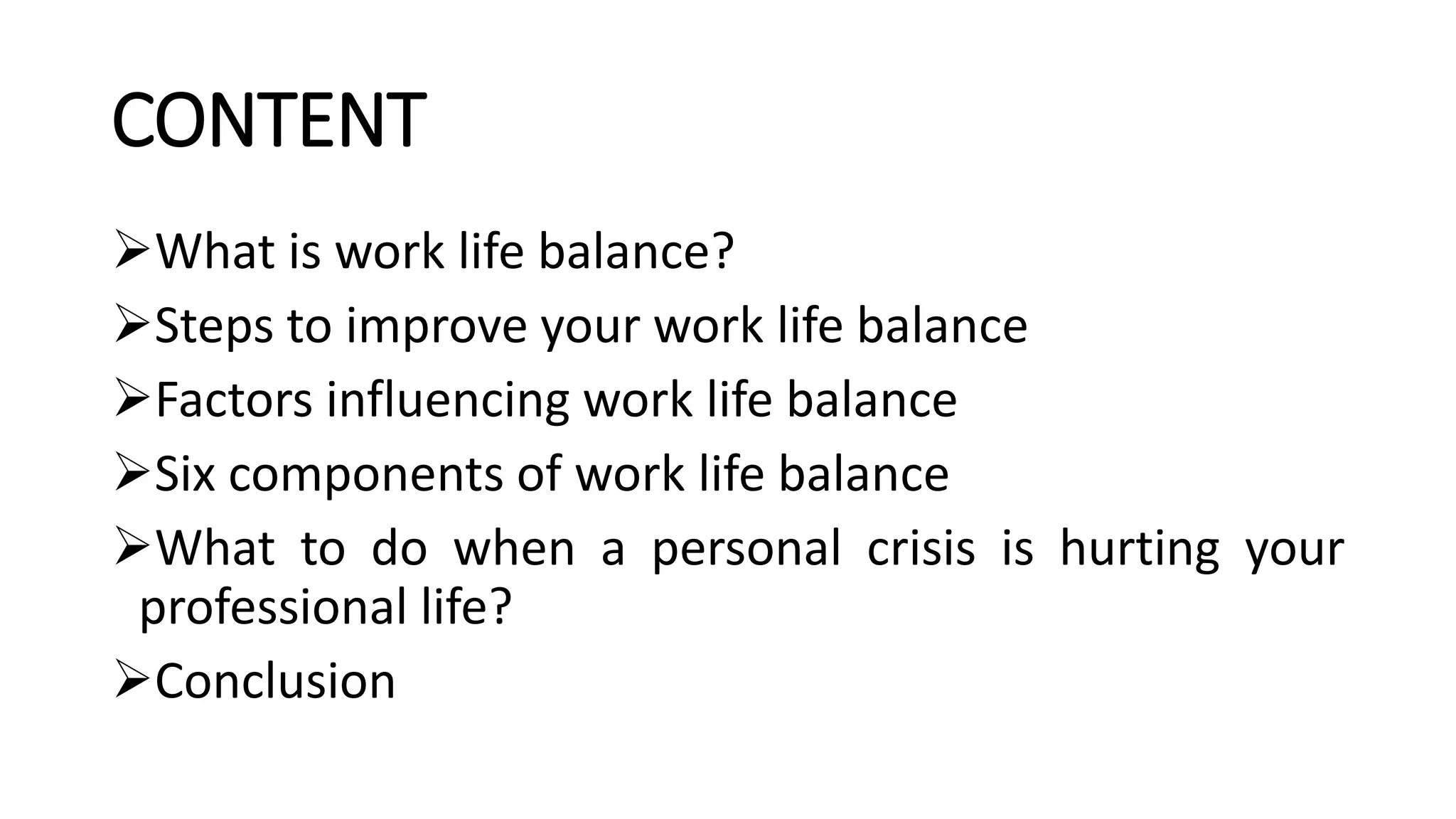 Work life balance | PPTX