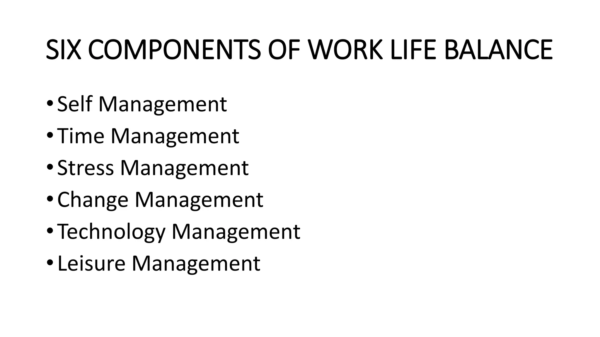 Work life balance | PPTX