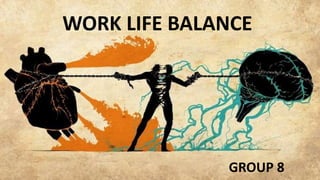 WORK LIFE BALANCE
GROUP 8
 