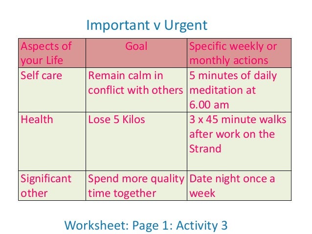Work Life Balance Worksheet - Nidecmege