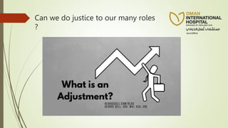 Can we do justice to our many roles
?
 