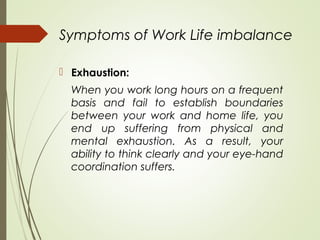 Work life balance presentation | PPT