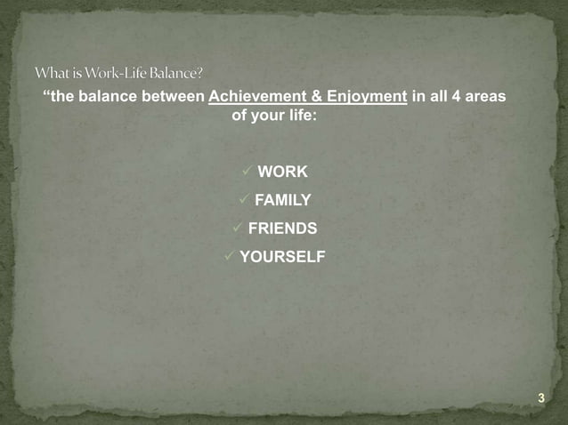 Work Life Balance Presentation Deck Linked In | PPSX