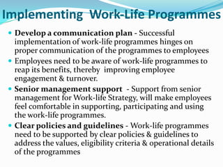 Work life integration | PPTX