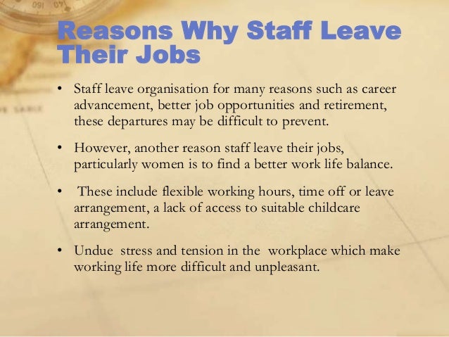 good reason to leave job