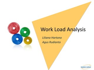 Work Load Analysis 
Liliana Hartono 
Agus Rudianto 
 