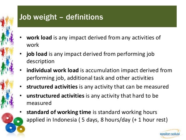 work load analysis workload analysis