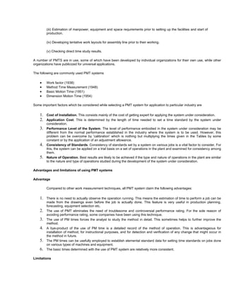 Work measurement | PDF