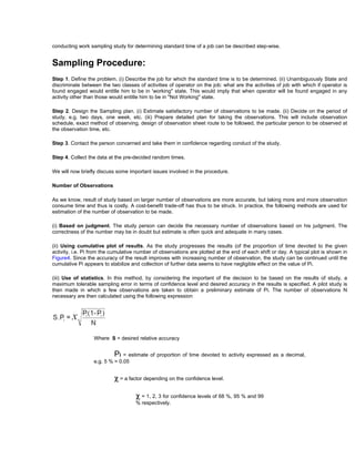Work measurement | PDF
