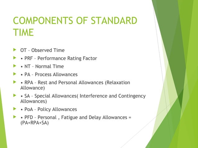Work measurement | PPT | Business | Business and Finance