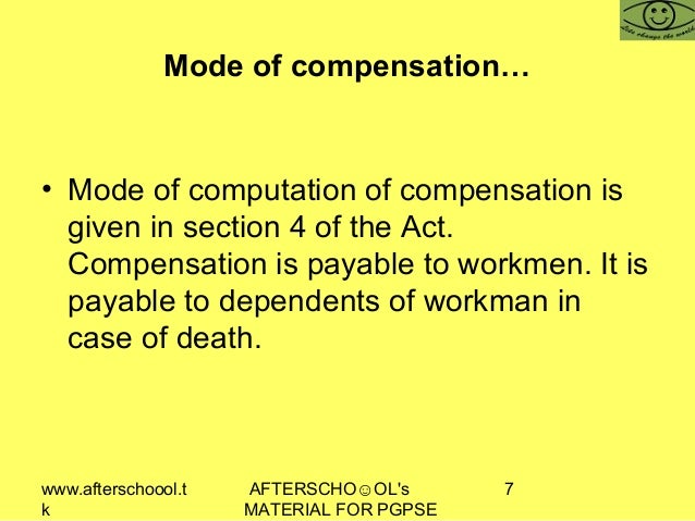 The Workmen S Compensation Act 1923