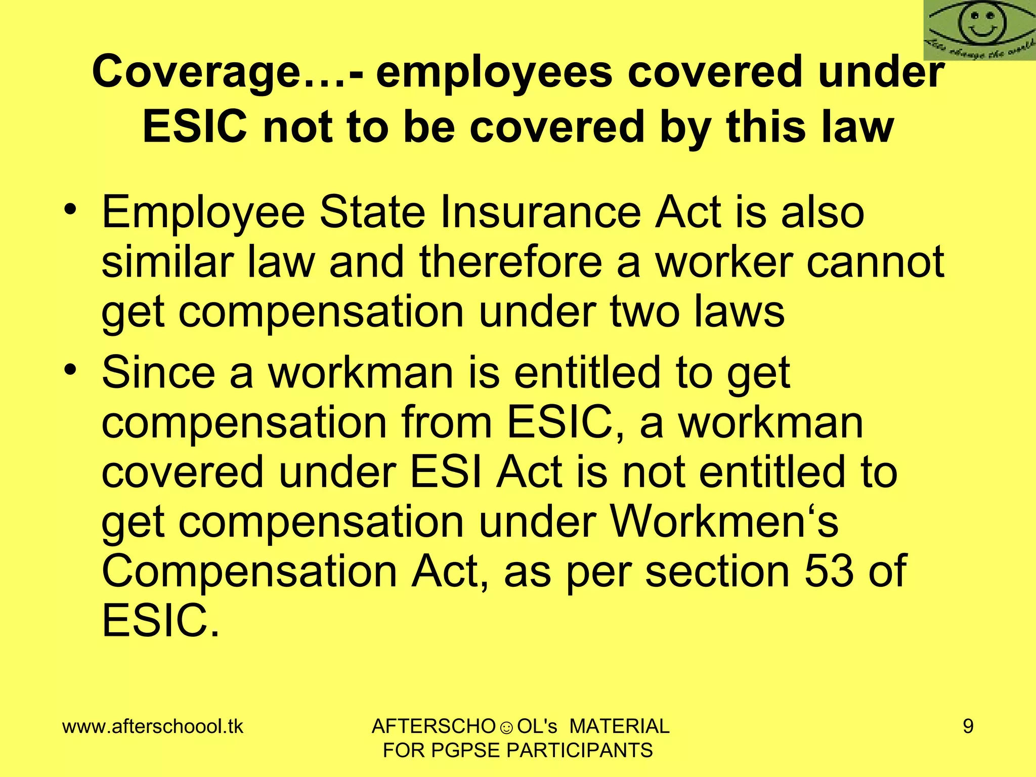 Workmens Compensation Act, 1923 | PPS