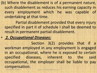 Workmen’s compensation act 1923 | PPSX