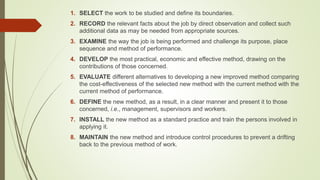 Motion Study In Workplace Work motion study | PPTX