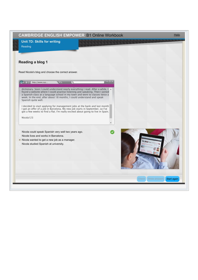 Unit 7 Online Workbook