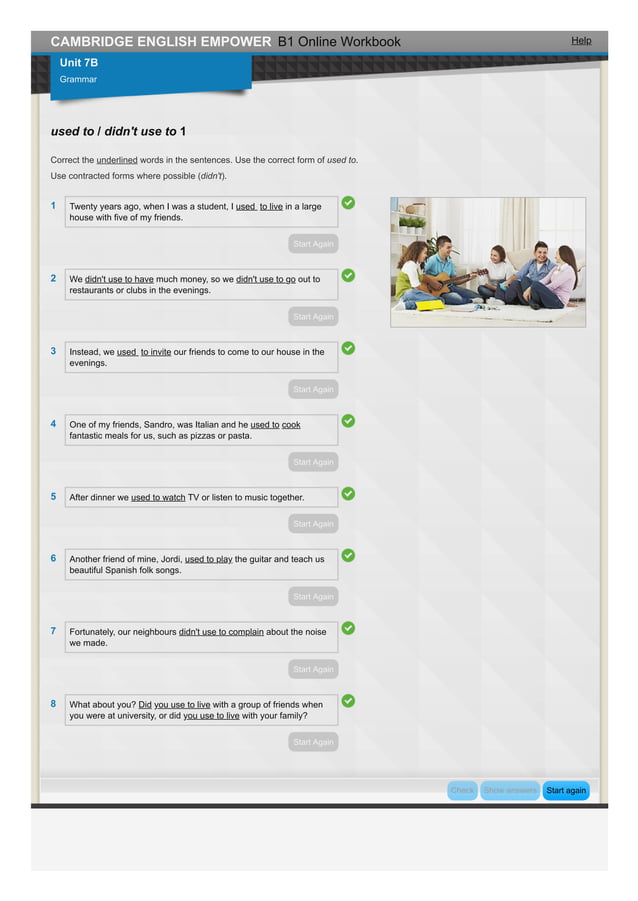 Unit 7 Online Workbook