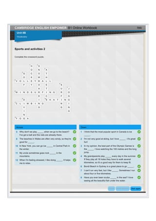 Unit 8 - Online Workbook | PDF