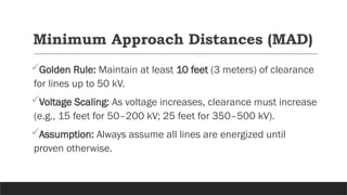 Minimum Appproch Distance Examples PROCEDURES FOR WORK ON OVERHEAD LINES.pptx