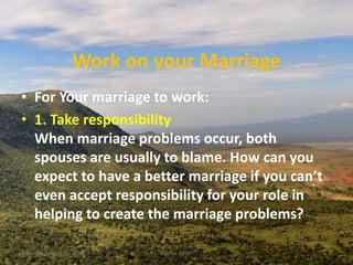 Work On Your Marriage Pptx
