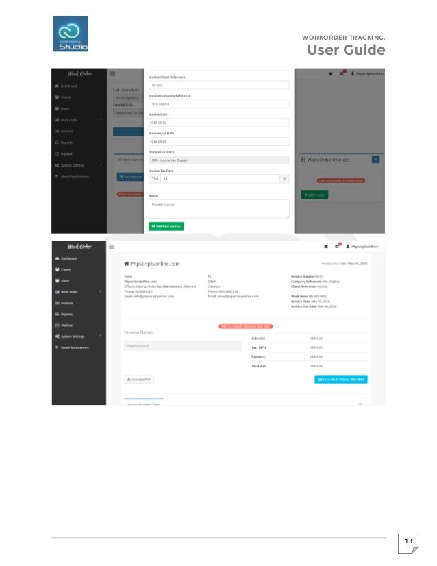 Work Order Tracking & Management System