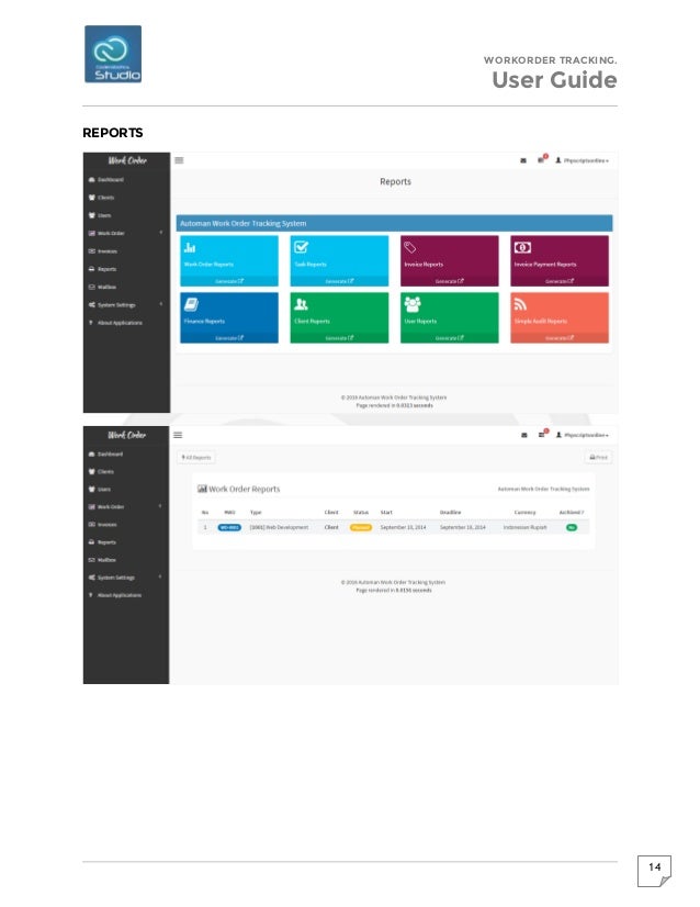 Work Order Tracking & Management System