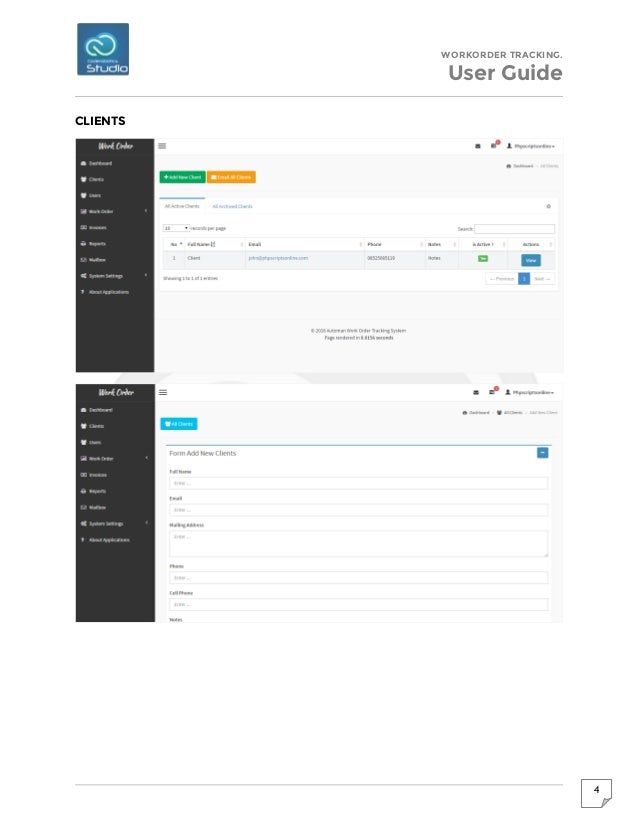 work order tracking management system