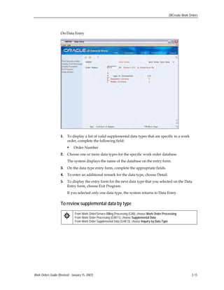 Technical Orders Field User Guide.pdf Work order management guide | PDF