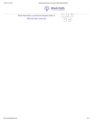 Work Path Edits | Pro Clipping Path Service Provider