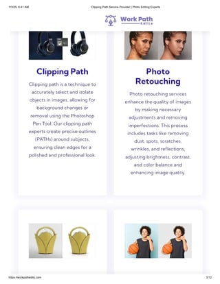 Work Path Edits | Pro Clipping Path Service Provider