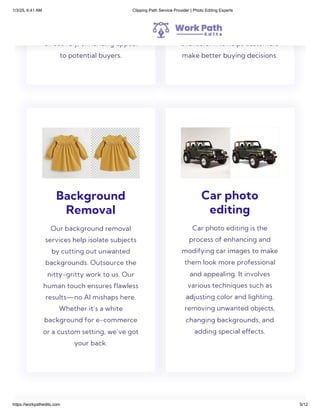 Work Path Edits | Pro Clipping Path Service Provider