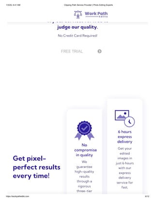 Work Path Edits | Pro Clipping Path Service Provider