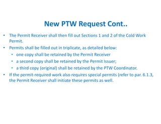 Two Part Non Routine Work Permit WORK PERMIT PROCEDURE FOR TRAINING AND AWARENESS.pdf