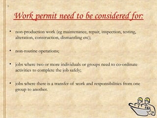 Comprehensive Work Permit System and Safety Procedures for Hazardous ...