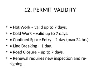 Work_Permit_System_Training work permit system and types | PPTX