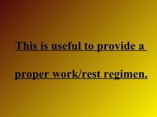 Work Six Rest One Work physiology | PPT