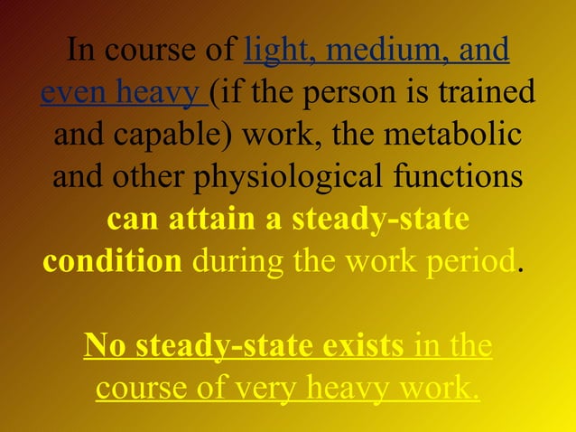 Work physiology | PPT