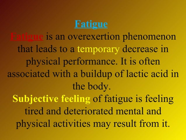 Work physiology | PPT