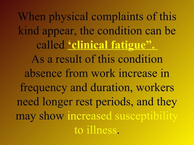 Work physiology | PPT