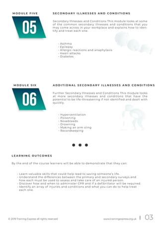 First Aider Training.pdf Workplace First Aid Training | PDF