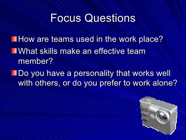 teamwork team work questions