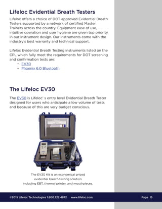 Workplace Breath Testing Equipment and Training Guide | PDF