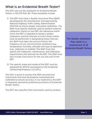 Workplace Breath Testing Equipment and Training Guide | PDF