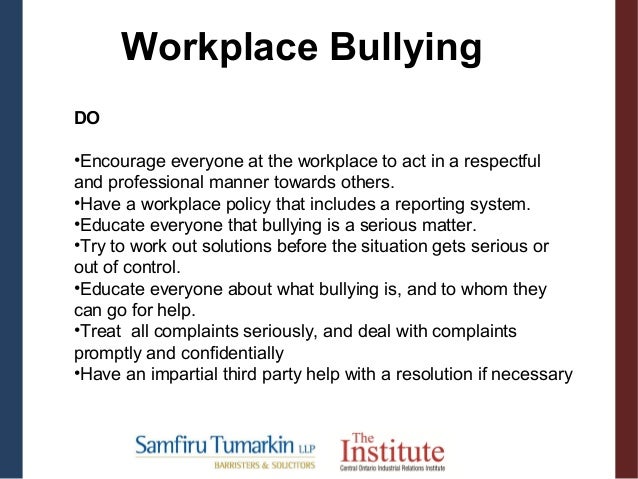 Workplace Bullying 6