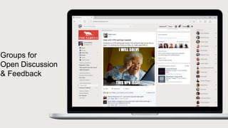 Groups for
Open Discussion
& Feedback
 