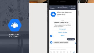 G R E E T I N G
V I S I T O R S
Tom Elliott is here to see you.
They're in the Brock Street reception.
Please come and collect them at your
earliest convenience.
 