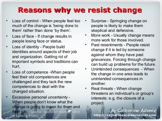 Workplace Change and Transition by Catherine Adenle